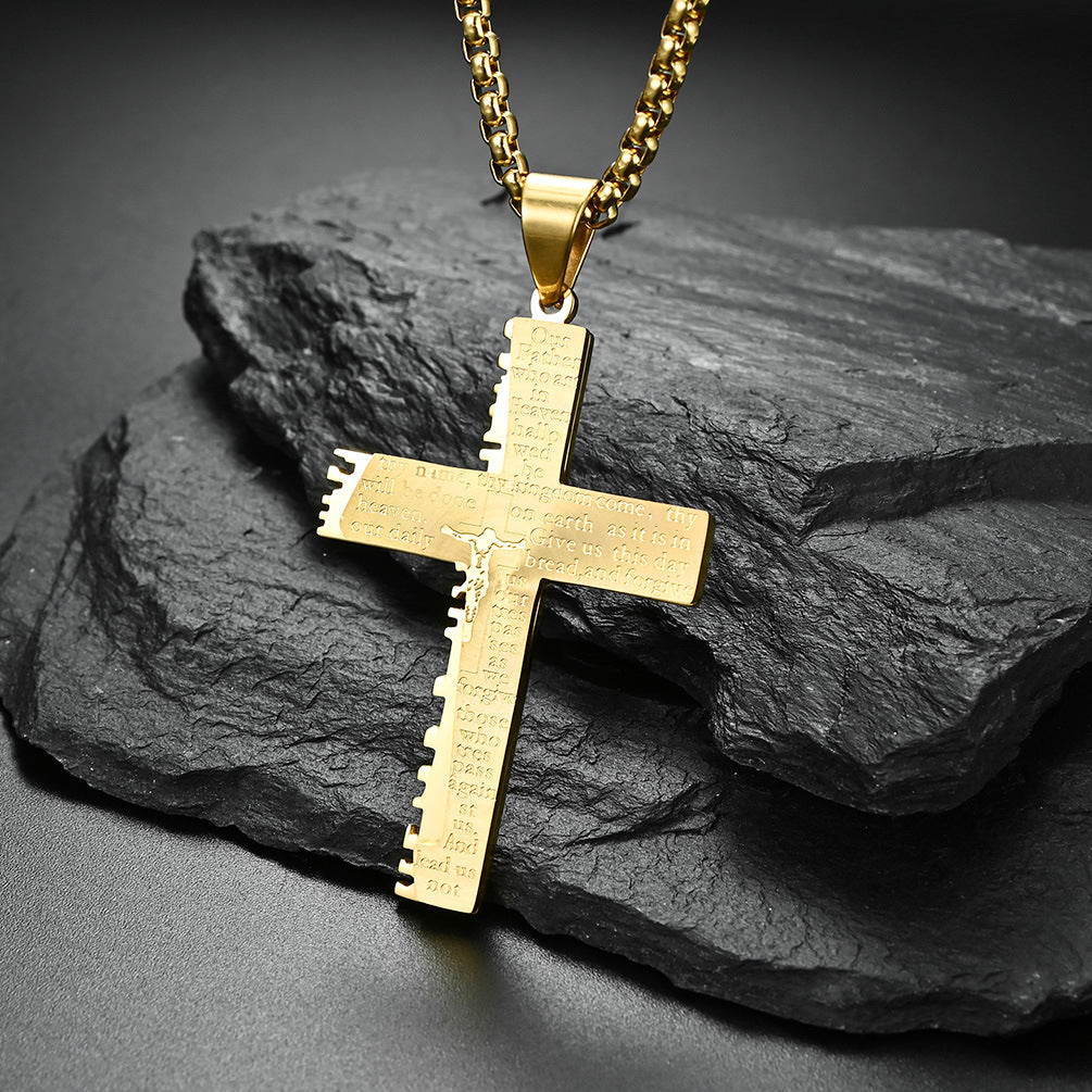 Christian Jesus Cross Necklace by Lordwithyou™