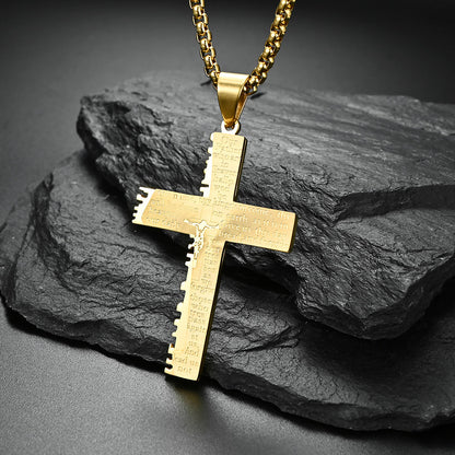 Christian Jesus Cross Necklace by Lordwithyou™