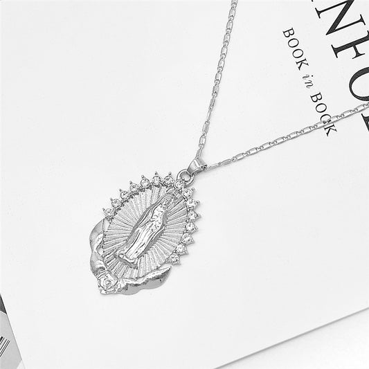 Holy Virgin Mary Pendant Necklace by Lordwithyou™