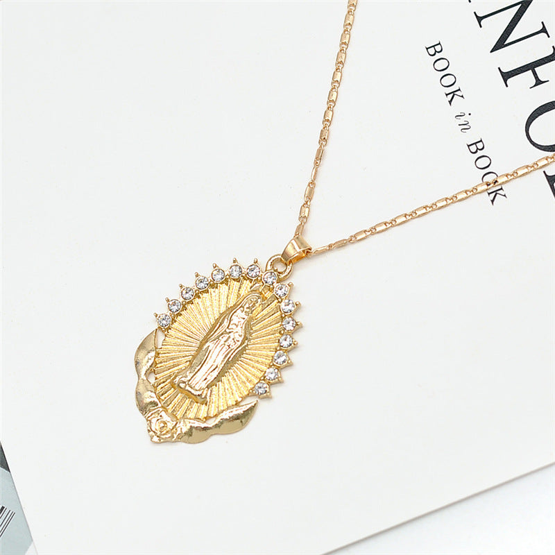 Holy Virgin Mary Pendant Necklace by Lordwithyou™