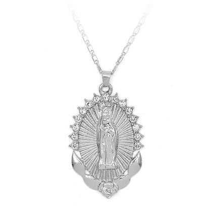 Holy Virgin Mary Pendant Necklace by Lordwithyou™