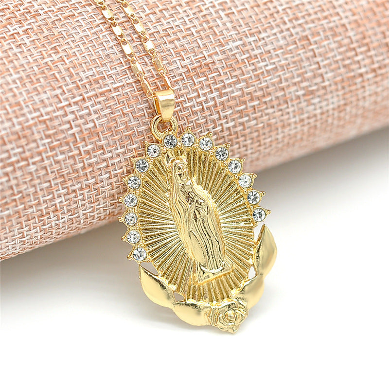 Holy Virgin Mary Pendant Necklace by Lordwithyou™