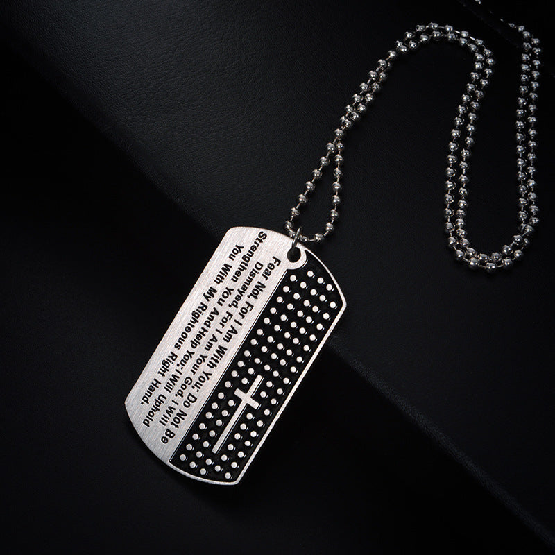 Stainless Steel Chain Black Bible Christian Jewelry Lordwithyou™