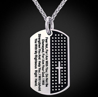 Stainless Steel Chain Black Bible Christian Jewelry Lordwithyou™