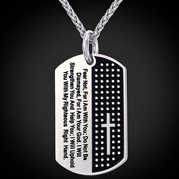 Stainless Steel Chain Black Bible Christian Jewelry Lordwithyou™