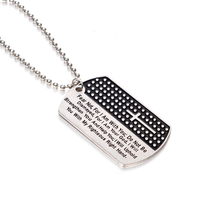 Stainless Steel Chain Black Bible Christian Jewelry Lordwithyou™