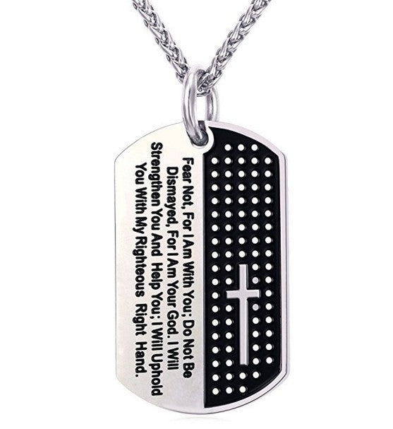 Stainless Steel Chain Black Bible Christian Jewelry Lordwithyou™