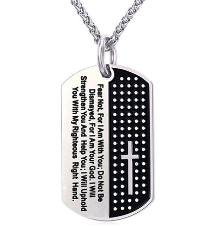 Stainless Steel Chain Black Bible Christian Jewelry Lordwithyou™