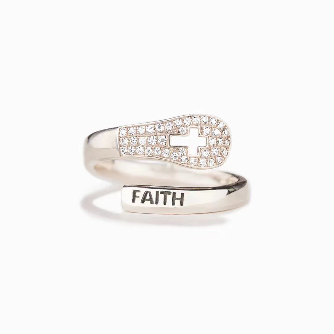 Faith Ring in Zircon & 925 Sterling Silver by Lordwithyou™ (GIFTING OFFER)
