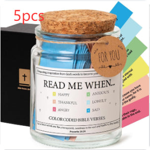 (GIFTING OFFER) Handmade Bible Verses In A Jar 90 Verses Jar (Free Christian Gift Box)