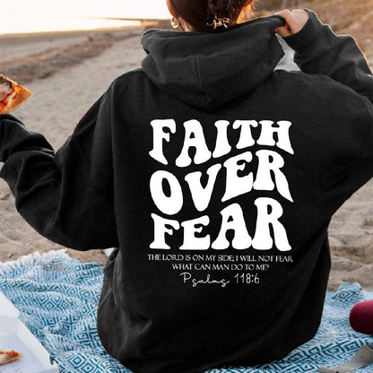 Faith Over Fear - Unisex Christian Hoodie