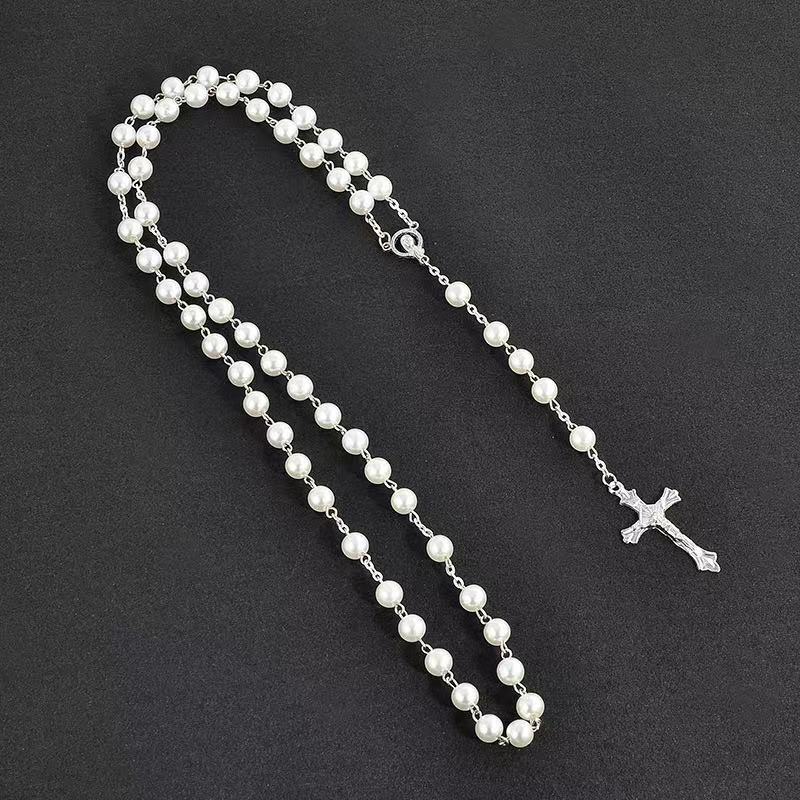Cross and Rosary Christian Necklace Chain by Lordwithyou™
