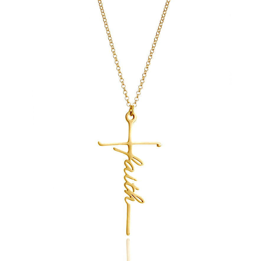 Faith Cross Necklace by Lordwithyou™