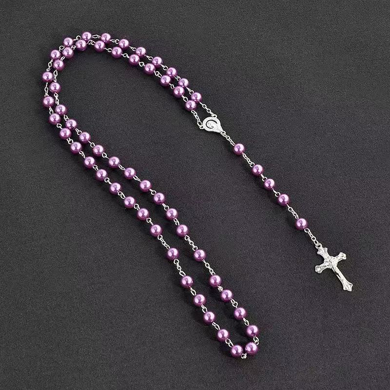 Cross and Rosary Christian Necklace Chain by Lordwithyou™