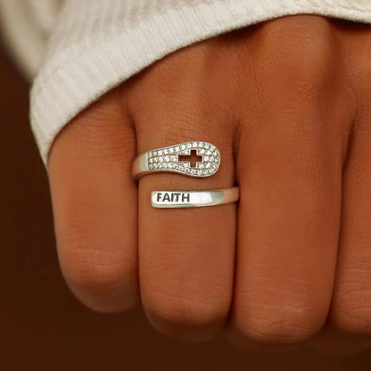 Faith Ring in Zircon & 925 Sterling Silver by Lordwithyou™ (GIFTING OFFER)