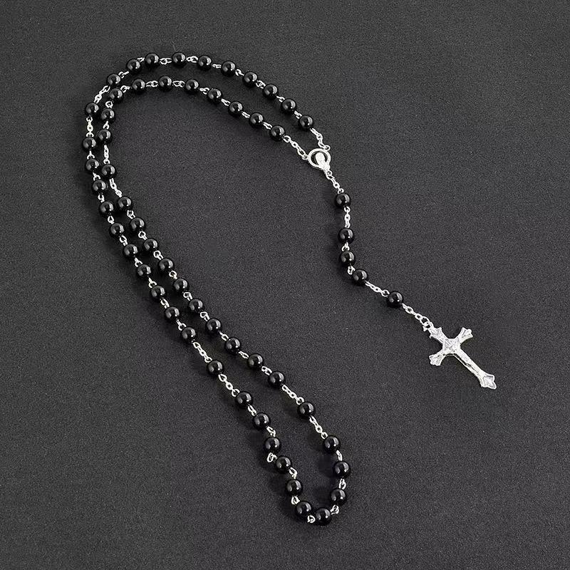 Cross and Rosary Christian Necklace Chain by Lordwithyou™