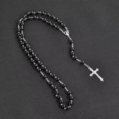 Cross and Rosary Christian Necklace Chain by Lordwithyou™