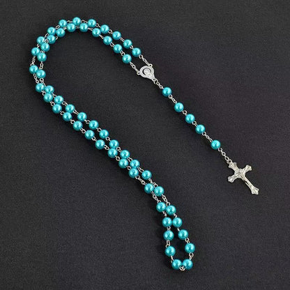 Cross and Rosary Christian Necklace Chain by Lordwithyou™