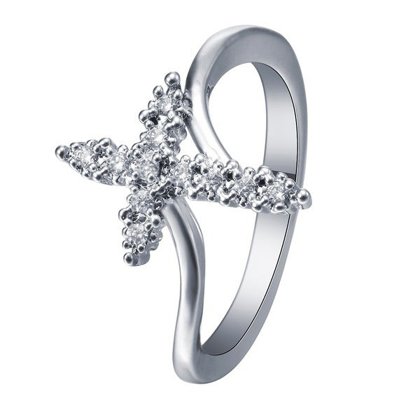 Diamond Christian Jesus Cross Ring by Lordwithyou™