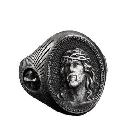 Oval Savior Christian Cross Ring by Lordwithyou™