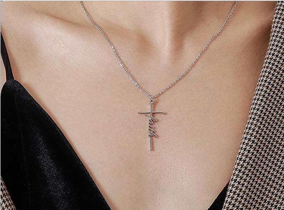 Faith Cross Necklace by Lordwithyou™