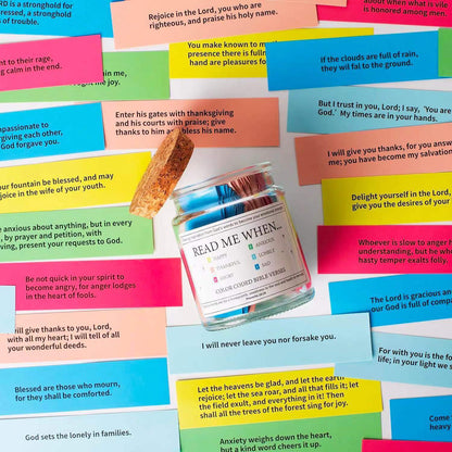 (GIFTING OFFER) Handmade Bible Verses In A Jar 90 Verses Jar (Free Christian Gift Box)