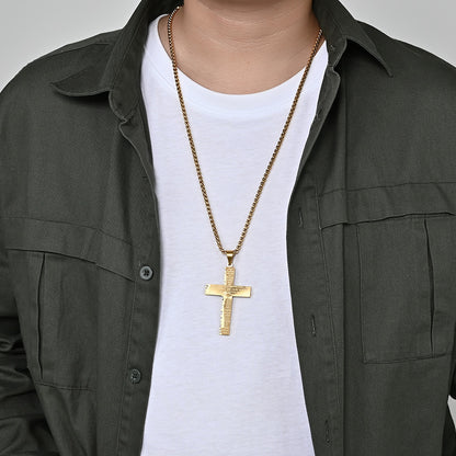 Christian Jesus Cross Necklace by Lordwithyou™