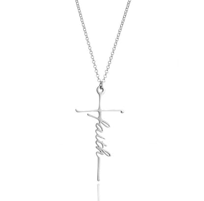 Faith Cross Necklace by Lordwithyou™