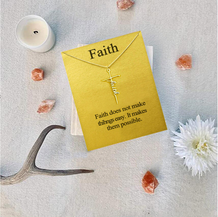 Faith Cross Necklace by Lordwithyou™