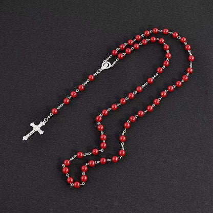 Cross and Rosary Christian Necklace Chain by Lordwithyou™