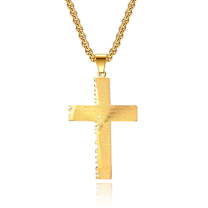 Christian Jesus Cross Necklace by Lordwithyou™